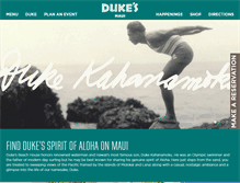 Tablet Screenshot of dukesmaui.com